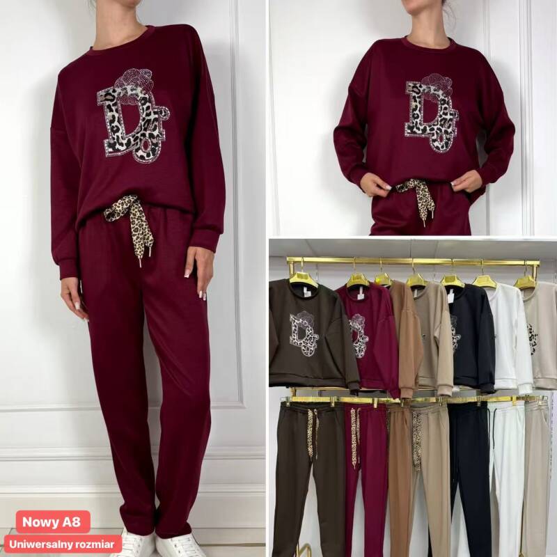 Komplet damskie Roz Standard, Mix Kolor .Paczka 10 szt